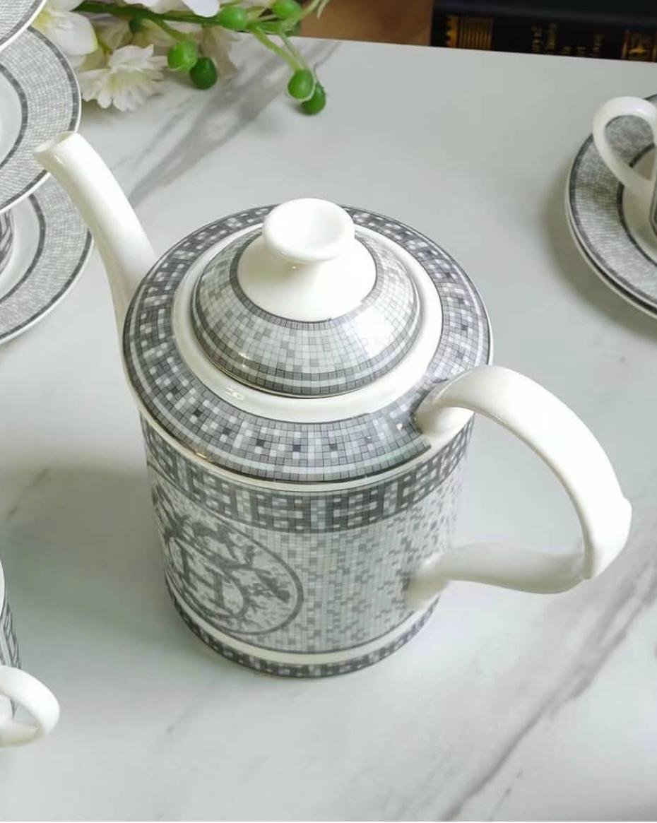 Hermes Tea pot Silver - Hermes Kitchen and Dining | Aleppo Gift UAE